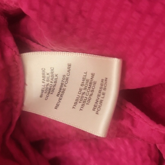 Rebecca Taylor Strapless Mini Dress Pockets Bright Pink 100% Silk - Picture 5 of 5